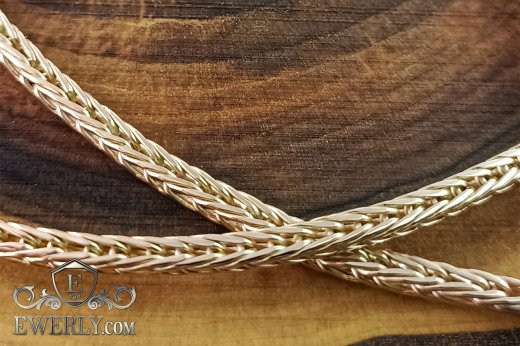 Weaving "Spica" of gold, buy chains and bracelets